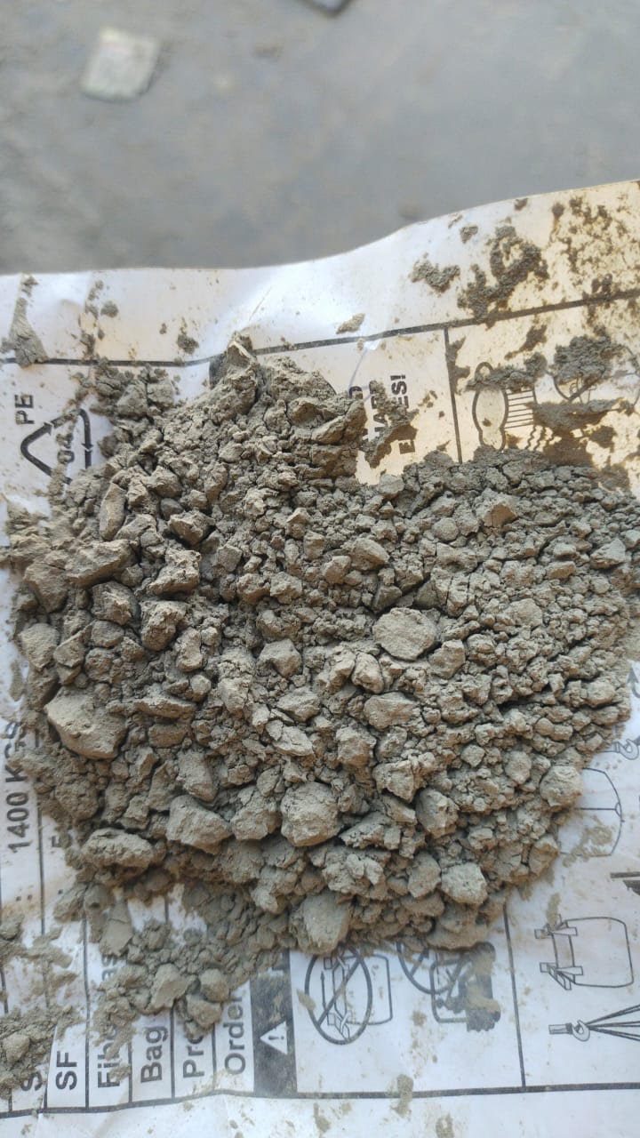 Raw material stock pile at our unit